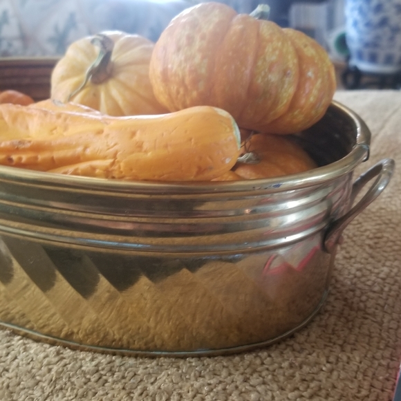 Vtg brass vase holder - Picture 10 of 12